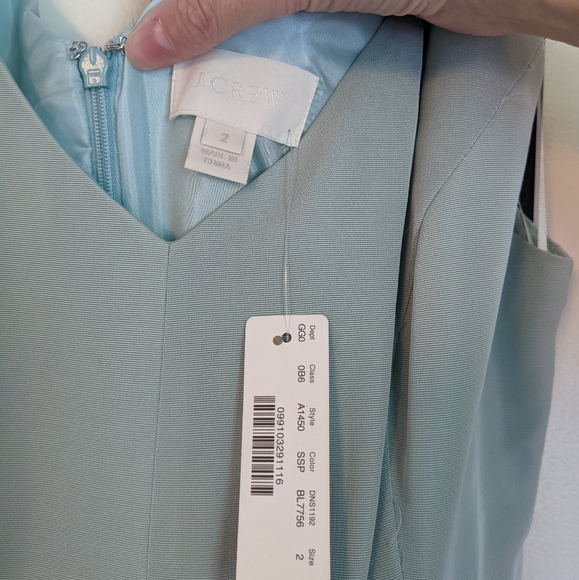 J.Crew Kami Faille Dress in Seaspray - Picture 13 of 14